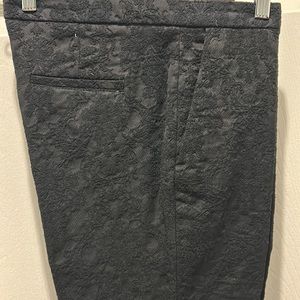 Zara women’s lace design black skinny pants size M